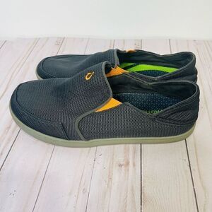 Olukai Nohea Mesh Blue Gray Comfort Shoes